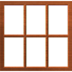 Rustic Country Window Frame or Border 002 A