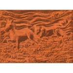 Lion Chasing Zebra