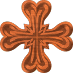 Rosette 1402 A Heart Cross