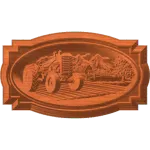 FRAMED FARM TRACTOR
