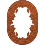 Oval Flowers and Vines