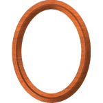 Stepped Oval Frame 002 A