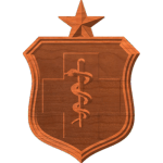 AF Medical Badge With Star Only