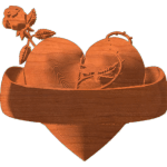 Heart Rose Banner