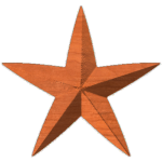 Five Point Rounded Star