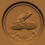 Frog on Mushroom