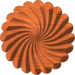 Angular Swirl Rosette