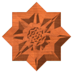 an 8 point rosette star
