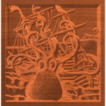 Squid Attacks Ship Pattern