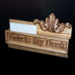 Desk Plaque Business Card Holder