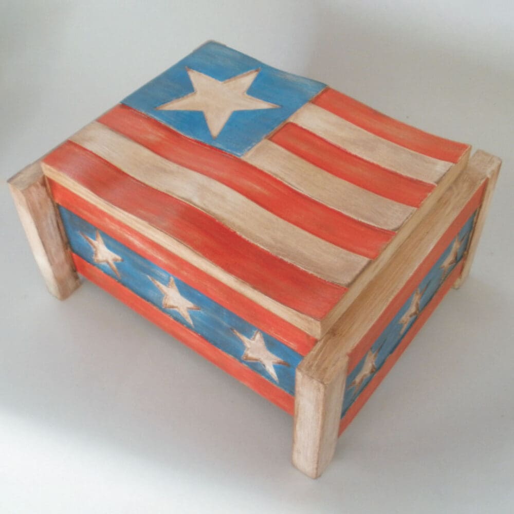 Americana Flag Box