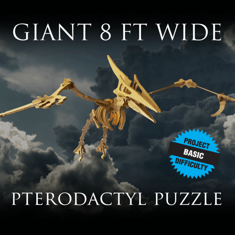 Giant 3D Pterodactyl Puzzle - 8 ft Wide
