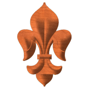 Fleur de lis 1 3D