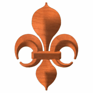 Fleur de lis 2 3D