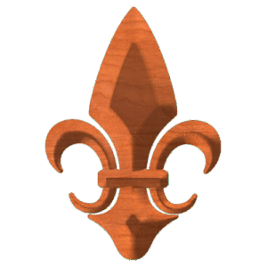 Fleur de lis 4 3D
