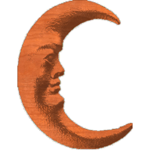 Face In Crescent Moon-CL