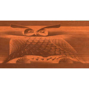 Rotary Owl on a Log
