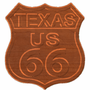 Texas Route 66 Sign