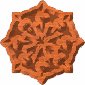 Rosette 8 Point Heart