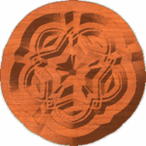 Neoclassic Star Rosette or Centerpiece 001 A