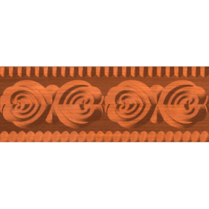 Neoclassic Antique Heart Rose Trim or Moulding 001 A 