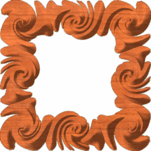 Swirl Wave Frame or Border 004 A 