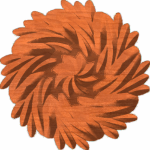 Wreath Star Rosette 004 A 