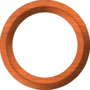 Circular Half-Round Frame or Border 002 A 