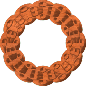 Twelve Petal Flower Border or Rosette 014 A 