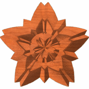 Leafy Star Rosette 001 A 