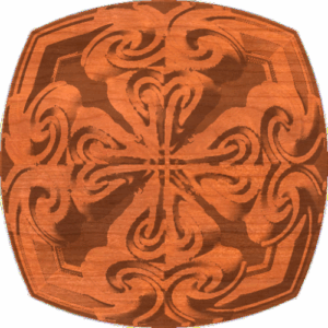 Celtic Heart Cross Rosette 006 A 