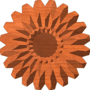 Beveled Daisy Rosette 007 A 