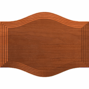 Arched Sign Blank or Cabinet Door Front 035