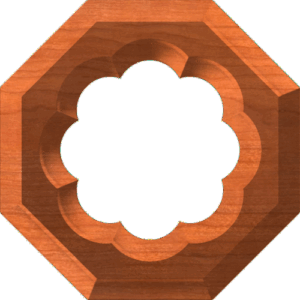 Routed Floral Octogon Frame or Border 004 A 