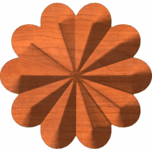 Rosette Ten Pointed Raindrop