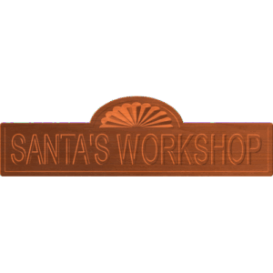 Christmas Santa's Workshop Sign