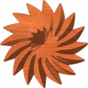 Twirled Rosette