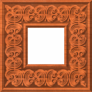 Antique Neo - Victorian Mansion Picture Frame Or Door Panel