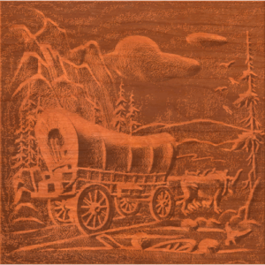 Western Covered Wagon Mountain Trail