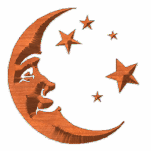 Man in Moon and Stars