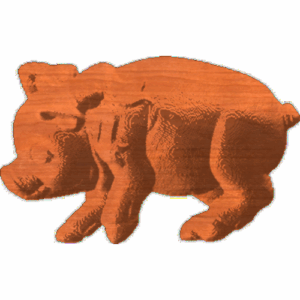 Pig with Bow