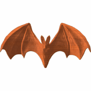 Bat with wings