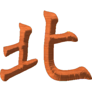 Chinese Oriental Calligraphy The Word North