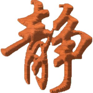 Chinese Oriental Calligraphy The Word  Serenity