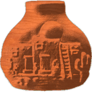 MexicanTownSunriseVase