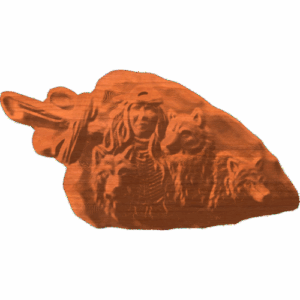 Indian And Wolves - Arrowhead