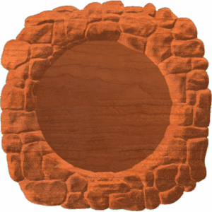 Frame of rocks