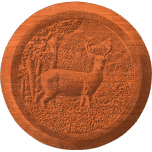 Deer Scene on Disc