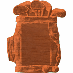 Plaque - Golf Bag - AB - 001