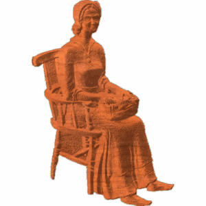 Colonial Woman Sitting - AB - 001